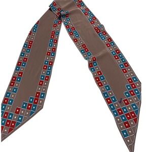 Vera Neuman scarf Scarf Beige And‎ Red Geometric Women